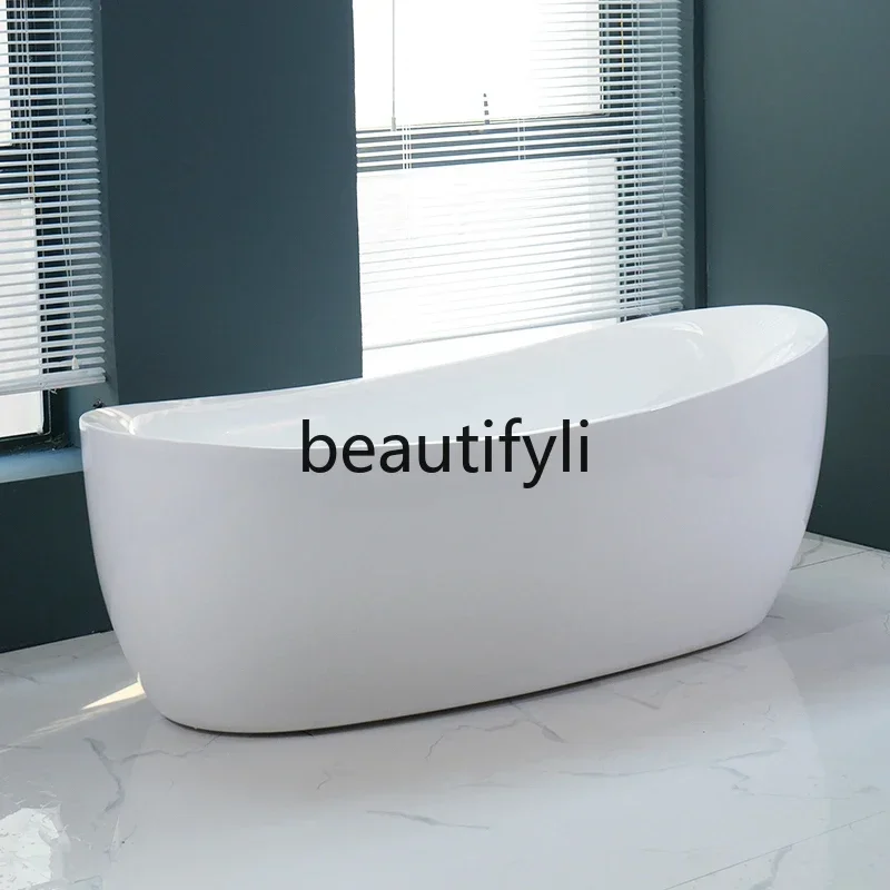 

Asmt14 Acrylic seamless integration Nordic simple independent princess bathtub bath 1.4-1 m