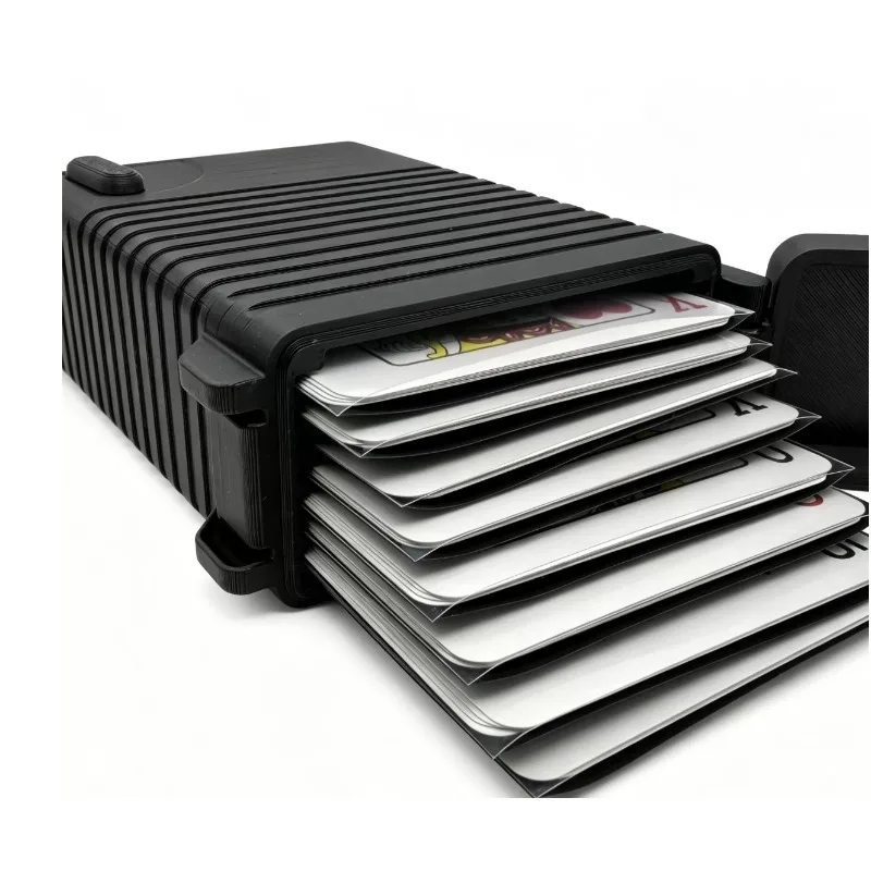 Professional Magic Card Deck Organizer Storage Box Jerry Chen Playing Card Case Durable Magician Accessories Magic Tricks Props