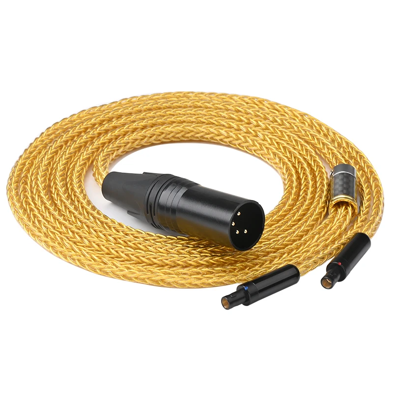 

ATAUDIO Hifi Headphone Earphone Audio Video Cable High-end 16 Cores 7N OCC Gold-plated Mix 3.5/2.5/4.4/6.5/XLR Headphone Cable
