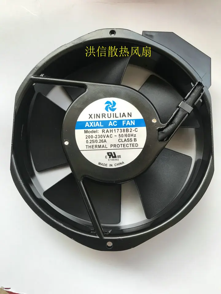 

Freight free original XINRUILIAN RAH1738B2-C AC200-230V 0.25/0.26A high temperature resistant aluminum frame fan
