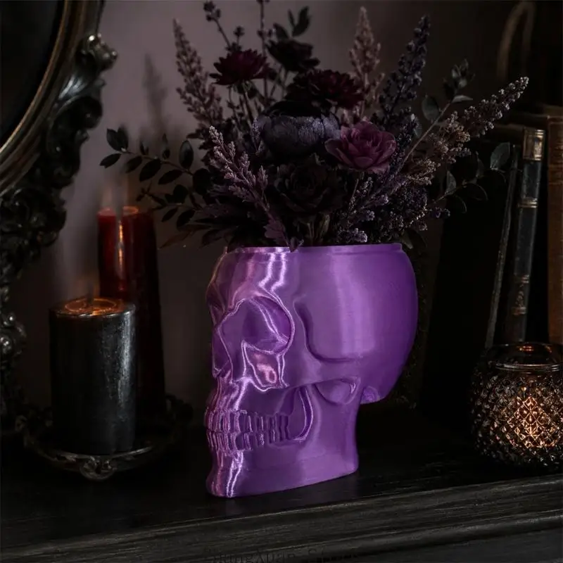 Totenkopf-Vase zum Anordnen Blätter oder trockener Zweige Innenbereich, 3 x – Detail 8