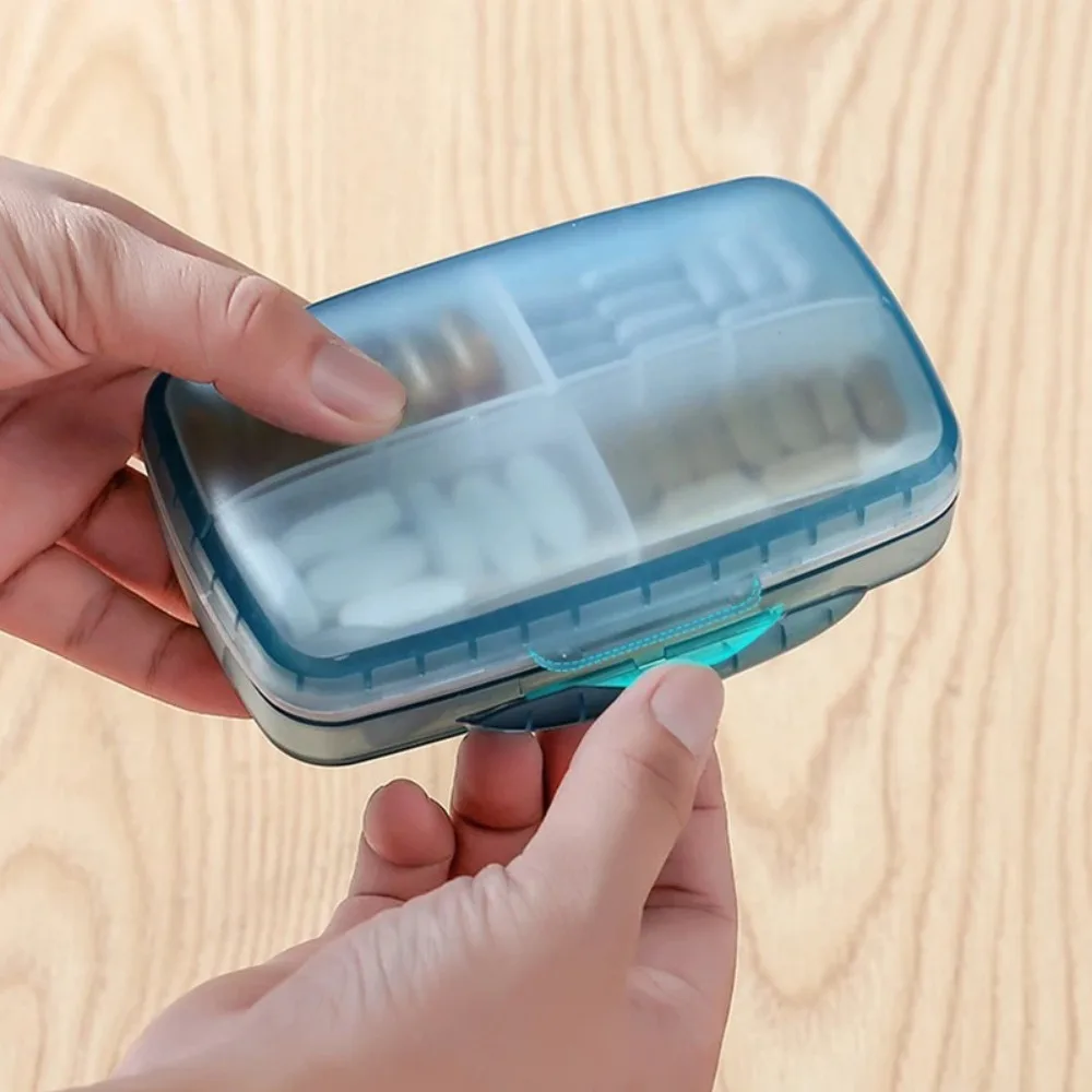 

Органайзер для таблеток на 8 отделений, еженедельный, влагостойкий, двухслойный, для путешествий, съемный, большой емкости