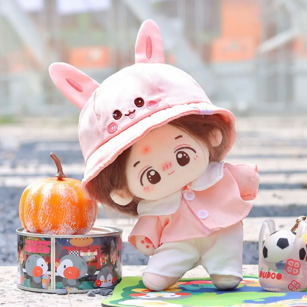 アヒル/ウサギ綿人形衣装シャツパンツぬいぐるみ20センチ人形服ヤルムルケオーバーオールセットおもちゃ服誕生日ギフト