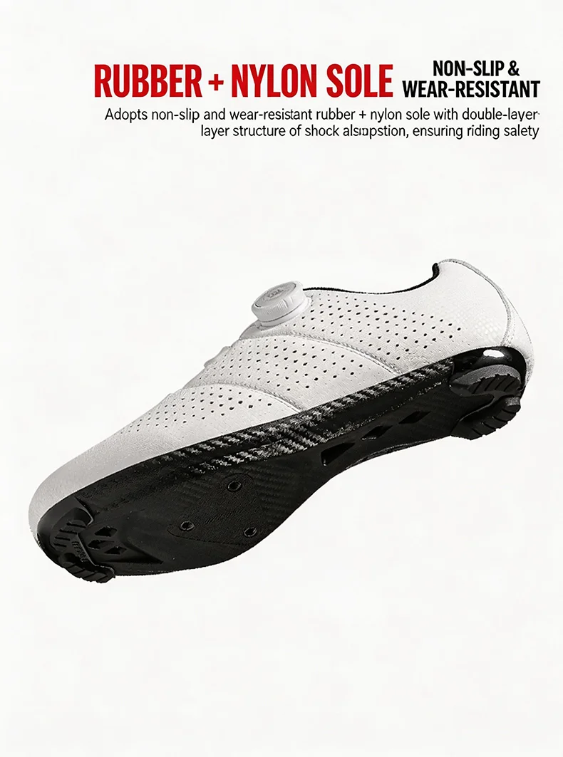 MTB Fahrradschuhe für Herren Flache Pedalschuhe Leichte Rutschfeste Selbstverriegelnde Schuhe für Damen Outdoor-Radsport Rennradschuhe – Detail 9