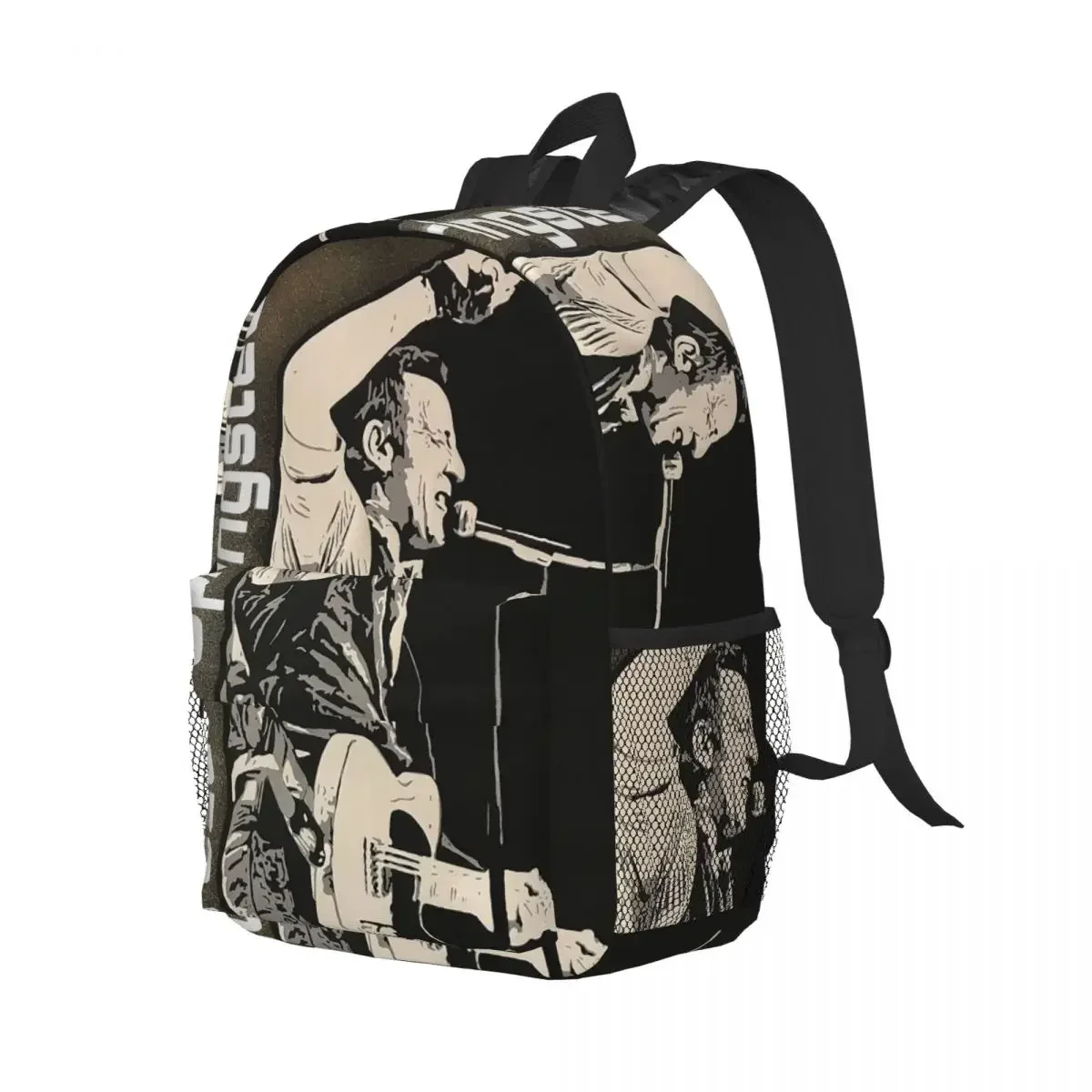 Portrait De Bruce Springsteen Creation CB 109 حقيبة ظهر للطلاب بنين بنات حقيبة كتب حقيبة مدرسية حقائب كتف للكمبيوتر المحمول للرجال والنساء #1