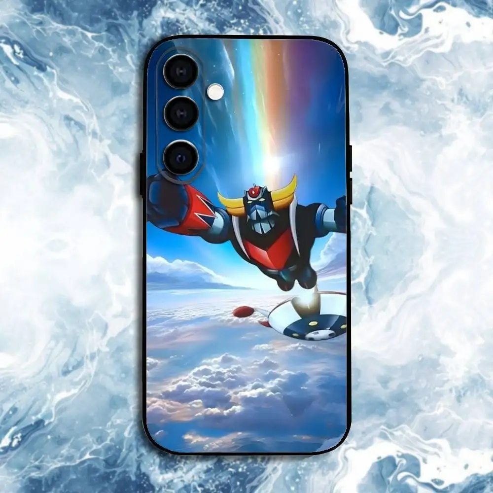 Etui na telefon UFO Robot Goldoraks do Samsung Galaxy A73, A72, A71, A70, A53, A52, A51, inne, miękka czarna obudowa