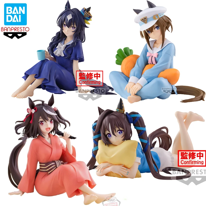 In Stock Bandai BANPRESTO Relax Time Pretty Derby Verxina Vivlos Cheval Grand Kitasan Black Anime Action Figure Model Collection