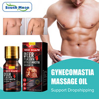 Gynecomastia Tighten Massage Oil Anti Cellulite Shrink Chest Strengthen Muscles Fat Burning Shaping Fitness Man Breast Firm Oil