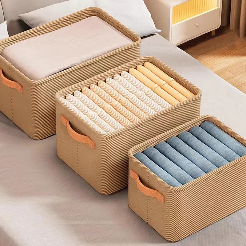 Clothes Organizer Non-Woven Wardrobe Clothes Storage Box For Underwear T-Shirt Jeans Storage Basket Cabinet Sundries Organizer