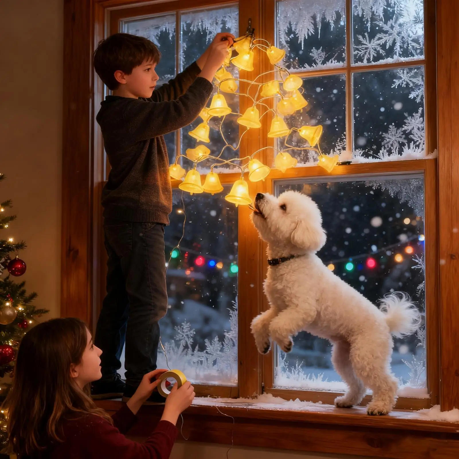 أضواء عيد الميلاد لشجرة مقاوم للماء 16Ft الجنية عيد الميلاد LED أضواء الجنية سلسلة للداخلية في الهواء الطلق حديقة ساحة فناء الشرفة