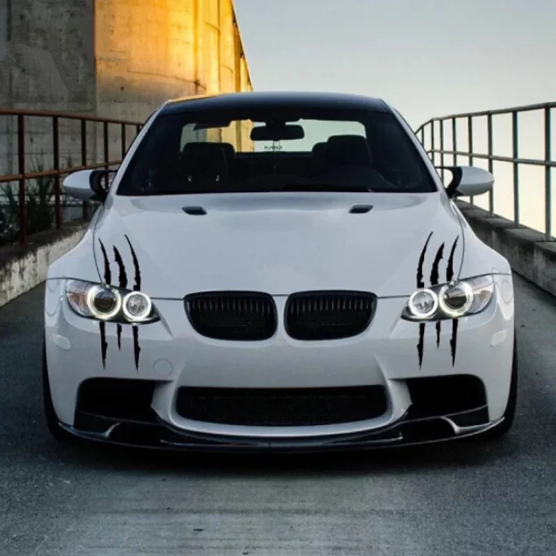 شخصية شبح مخلب سيارة ضوء الحاجب ملصق لبيجو RCZ 206 207 208 301 307 308 406 407 408 508 2008 3008 4008 5008