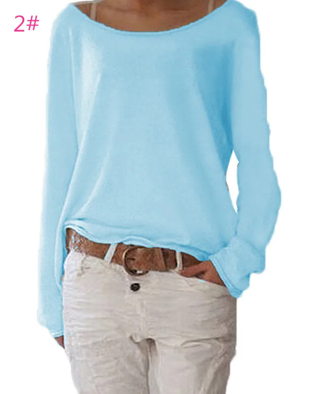 T-shirt tricoté couleur pour femmes, saison automne 2024, autre matériau 00%, vêtements décontractés pour femmes, Boting