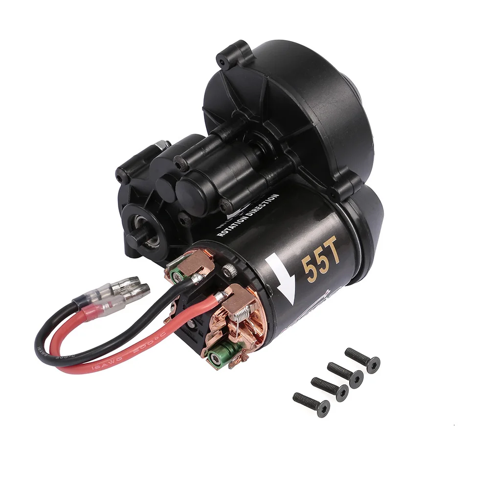 AUSTAR 540 55T RC Brushed Motor with Gear Box for 1/10 Axial SCX10 RC4WD D90 Crawler Climbing RC Car