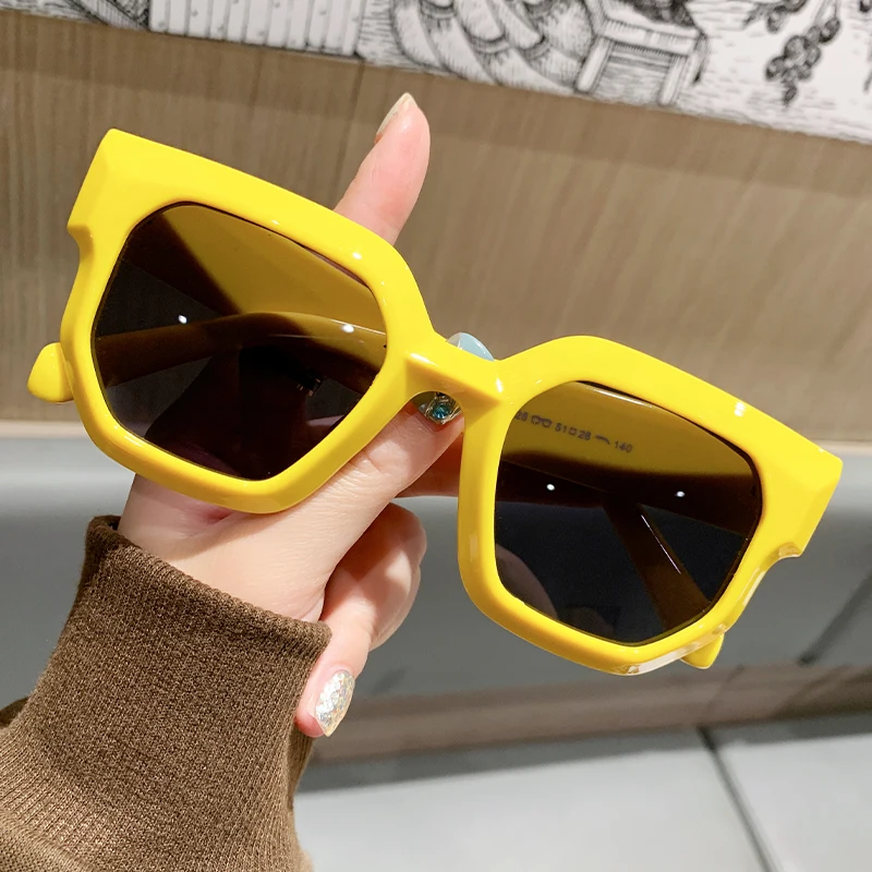 1 Stück Damen-Sonnenbrille, neuer Stil, großer Rahmen, hochwertig, stilvoll, trendig, geeignet für quadratische und runde Gesichter, Weihnachtsgeschenk, Da