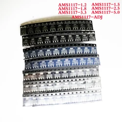 70pcs AMS1117 Voltage Regulator Kit 1.2V/1.5V/1.8V/2.5V/3.3V/5.0V/ADJ 1117 7 values Each 10PCS