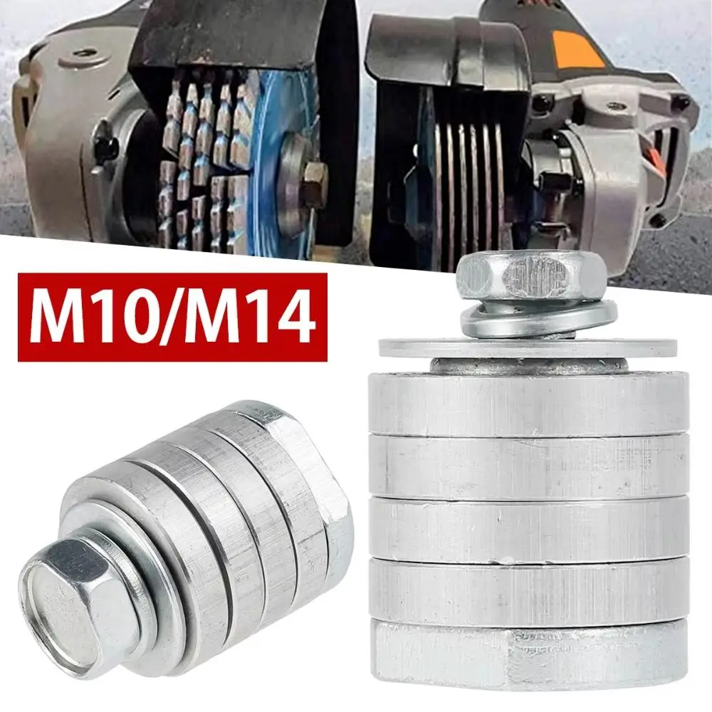 1Pcs Lock Nuts Slotting Angle Grinder Adapter Conversion Kit Power Tool Accessory Grooving Machine Adapter 100/125 Type M14 M10