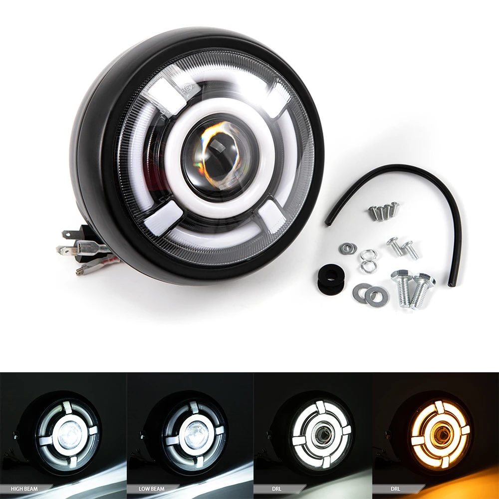 6.5 Inch Motorcycle LED Headlight Universal 6.5