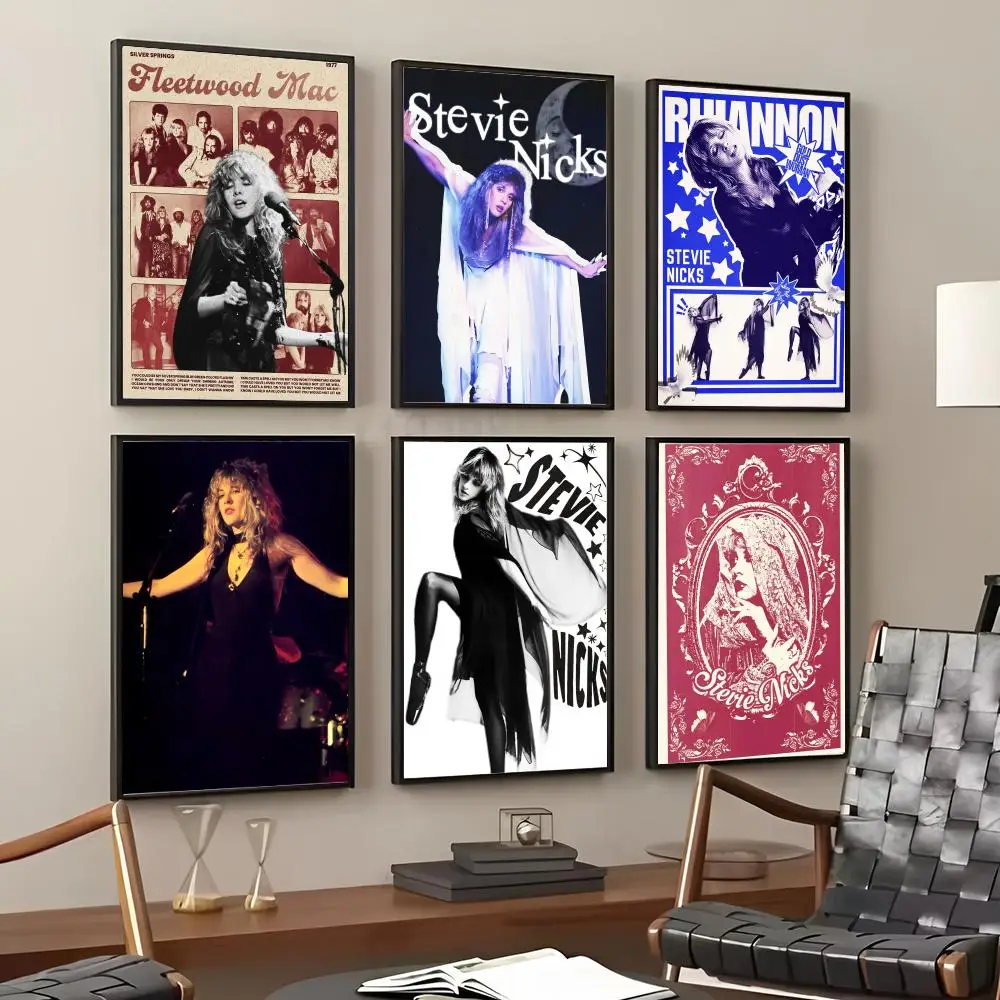 S-Stevie Nicks Painting Calligraphy Cotton Canvas Wall Art Poster HD Print Modern Home Decor Painting