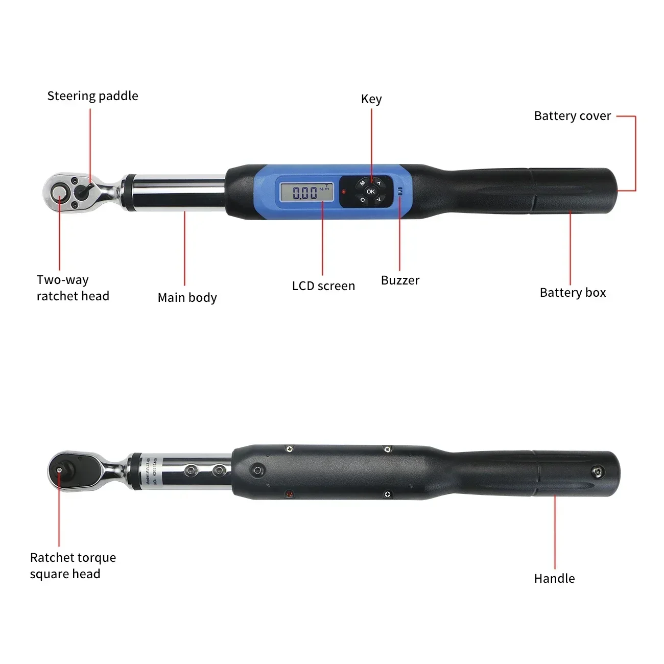 Shahe Tools Torque Wrench 1/4