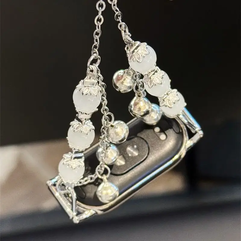 Glocken-Natursteinperle passend für Xiaomi Watch 8 Pro/9 Pro, 8/8 NFC/9/9 NFC/10 NFC, für Redmi Watch 4/5 Uhrenarmbänder