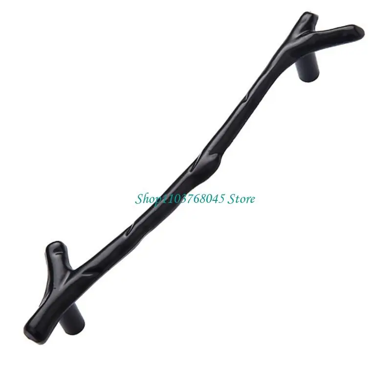 R53F Zinc-Alloy Drawer Pull Tree Branch Furniture Handle Vintage Bedside Cabinet Pull