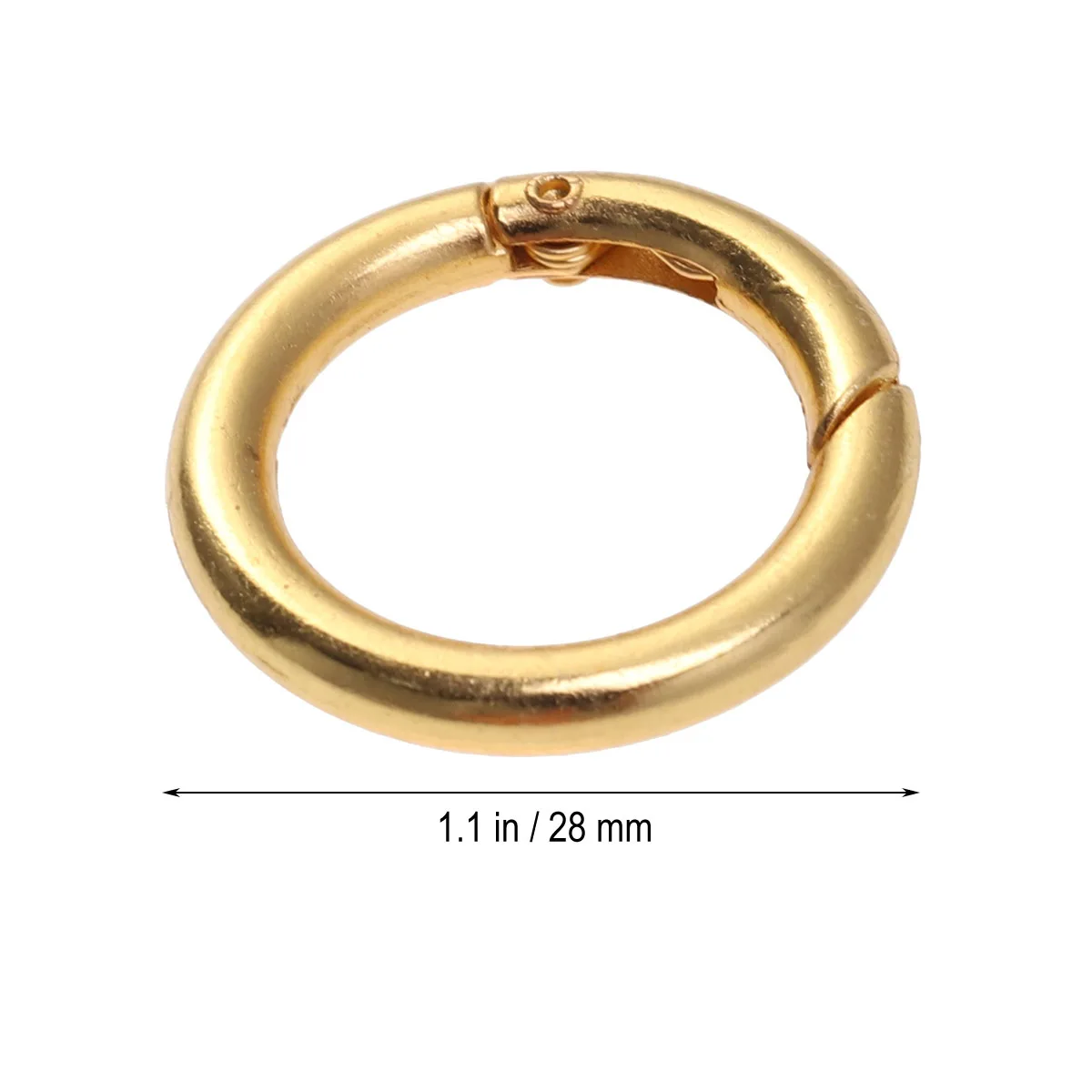

20Pcs Zinc Alloy Open Jump Rings Eco Friendly Polished Split Rings for Jewelry Making Keyrings Cloth Bags Hats