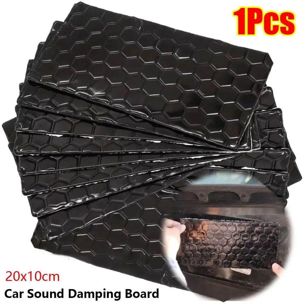 1Pcs 20x10cm Butyl Rubber Damping Board Butyl Rubber Composite Aluminum Foil Coated Noise Insulation Mat Heat Resistant
