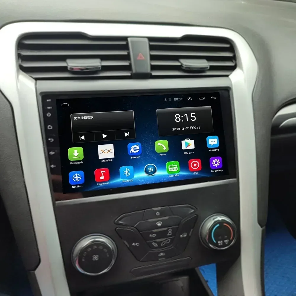 Radio mobil Android 13.0 untuk Ford Mondeo 5 2014-pemutar Multimedia DSP Carplay GPS Navigaion kamera otomatis Stereo DVD 2 din