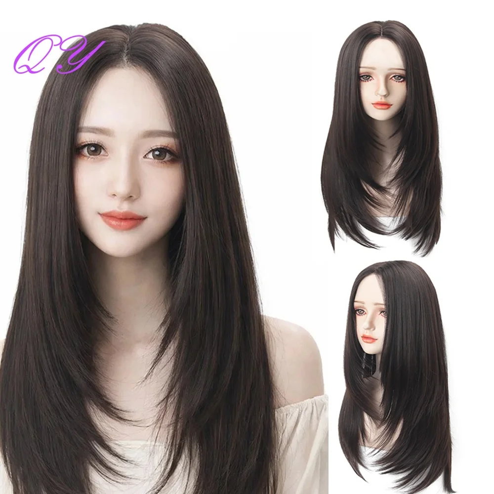 long-straight-middle-part-wig-dark-brown-synthetic-hair-for-women-natural-looking-heat-resistant-hair-for-daily-cosplay-party