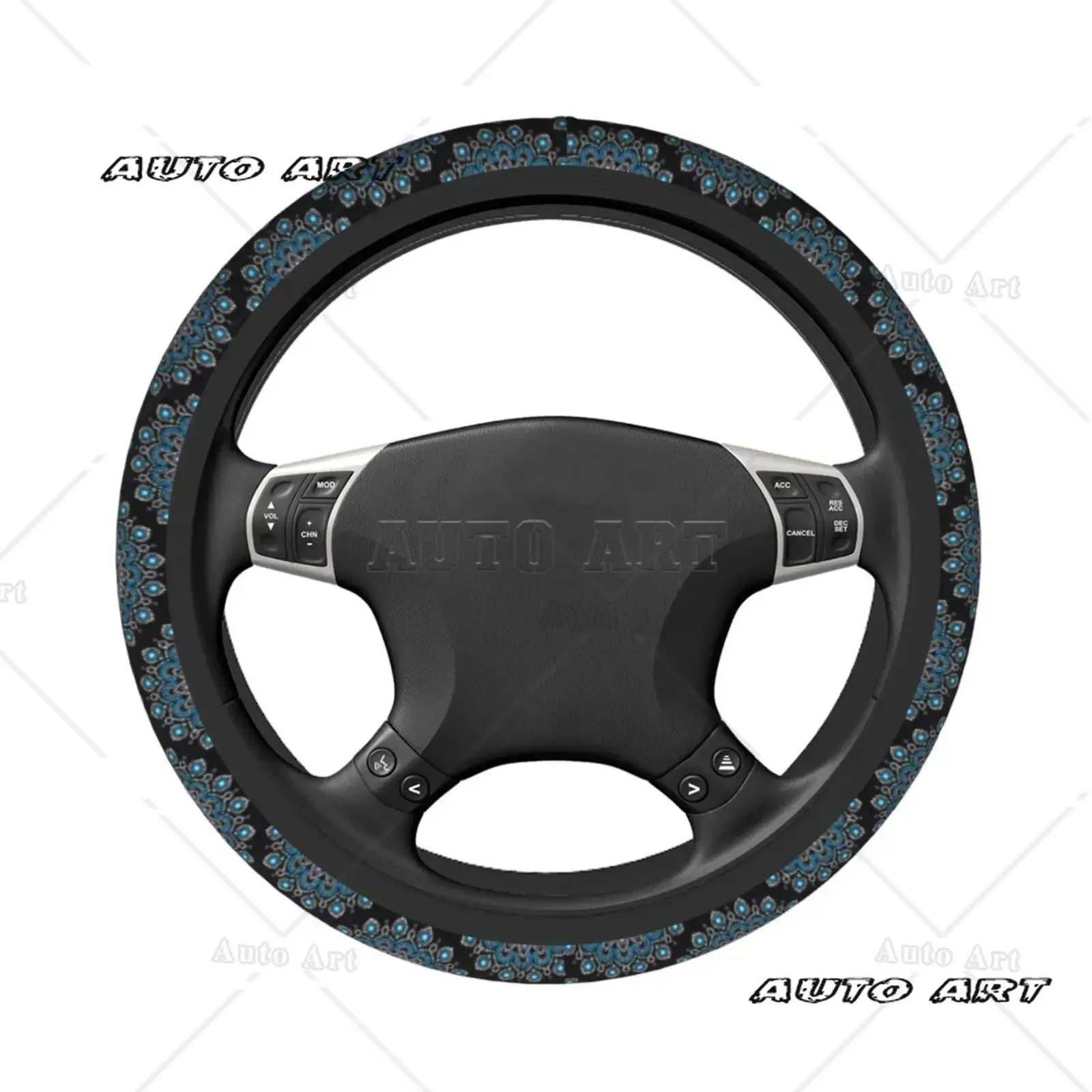 Sun and Moon Universal Steering Wheel Covers Abstract Human Face in Star Sky At Night Car Steering Wheel Cover Car Accessories
