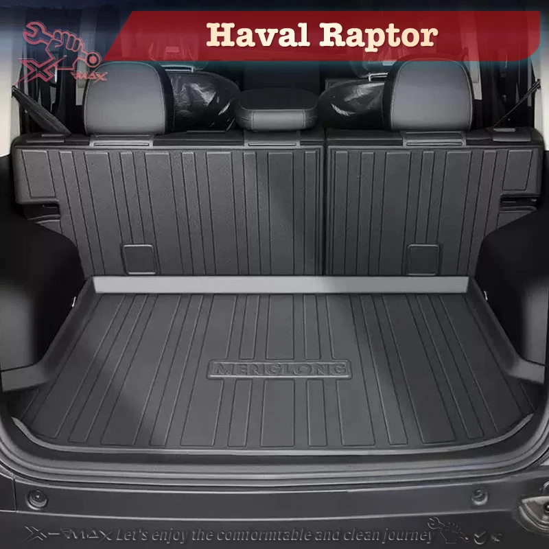 

For Haval Raptor 2023-2025 TPE Custom Fit Car Trunk Mat All Season Cargo Mat 3D Shaped Laser Measured Trunk Liner Trunk Protec