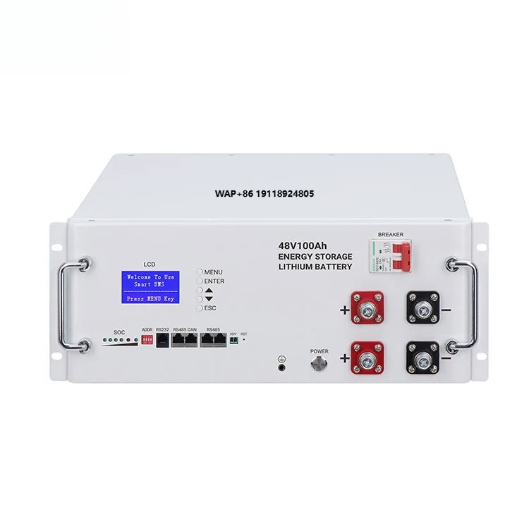 48v Solar Battery Pack 51.2v Rechargeable Solar Lifepo4 Rack Mounted 200ah 100ah Lithium Batteries Bms