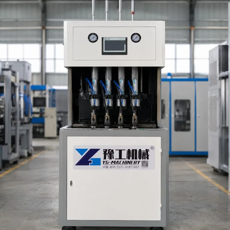Semi Auto PET Bottle Blower Plastic Bottle Making Machine for PET Container Packaging Work Customized Stable System