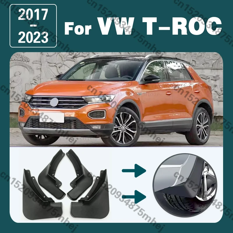 Set For Volkswagen VW T-ROC T Roc TRoc 2017 2018 2019 Car Mudguards Mud Flap Flaps Splash Guards Fender Mudflaps Car Accessories