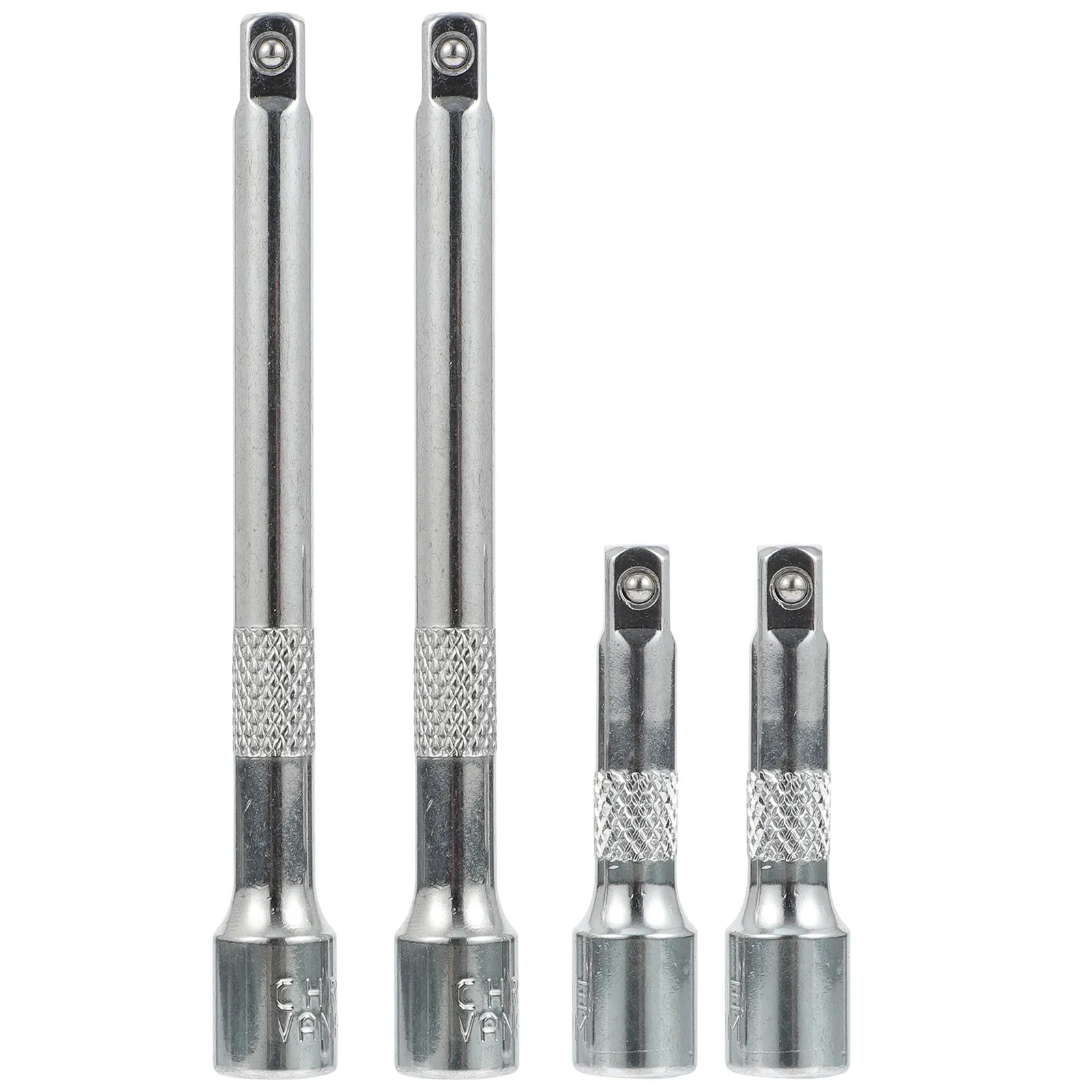 4Pcs Ratchet Wrench Connecting Rod Tool Smooth Surface Easy Operation Electric Wrench Extension Rod Home Repair