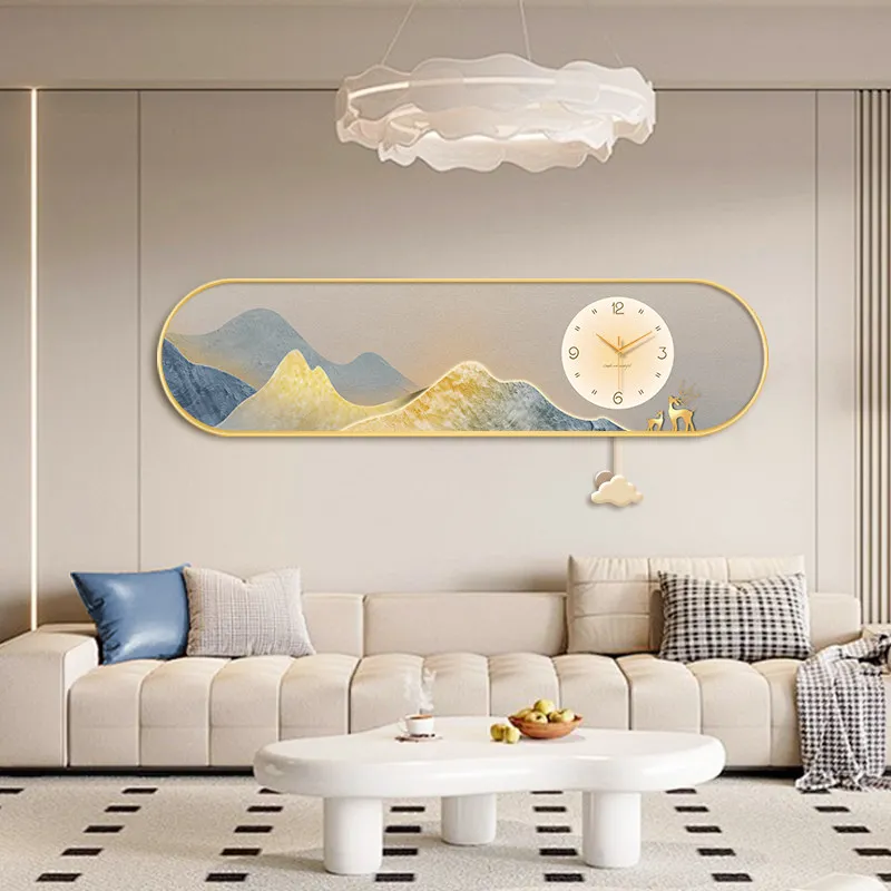 Living Room Modern Wall Clocks Fashion Silent Creative Aesthetic Wall Watch Interior Luxury Orologio Da Parete Home Decoration