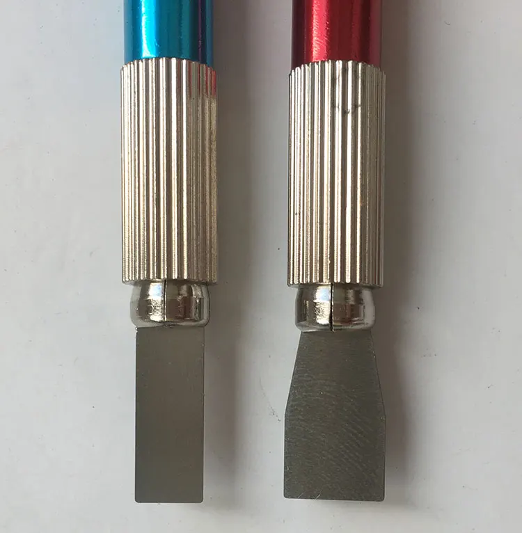 2 pz/set AMAOE lama per pasta saldante raschietto per pasta di stagno spatola per Stencil BGA per CPU NAND DDR IC Chip BGA strumenti di riparazione