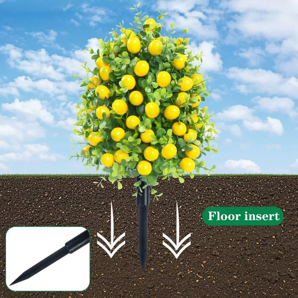 

Uv-resistant Artificial Plant Realistic Tree Decor Artificial Tree Topiary Ball Set for Indoor Outdoor Decor Uv for Patio