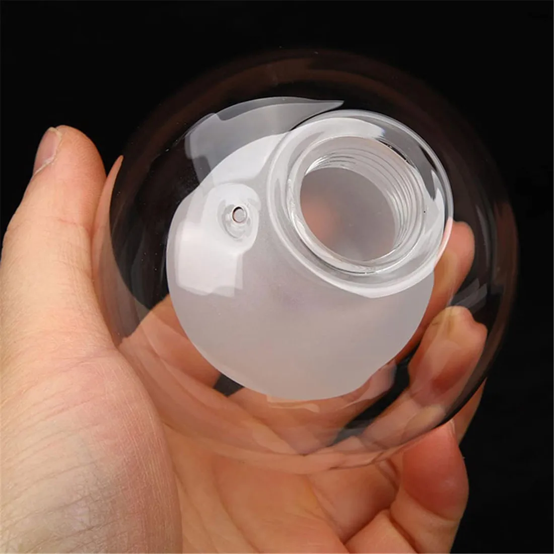 Ball in Ball G9 Globe Glass Shade Replacement Clear White D80mm D100mm D120mm D150mm with 20mm Fitter Opening Lampshade G9 Cover