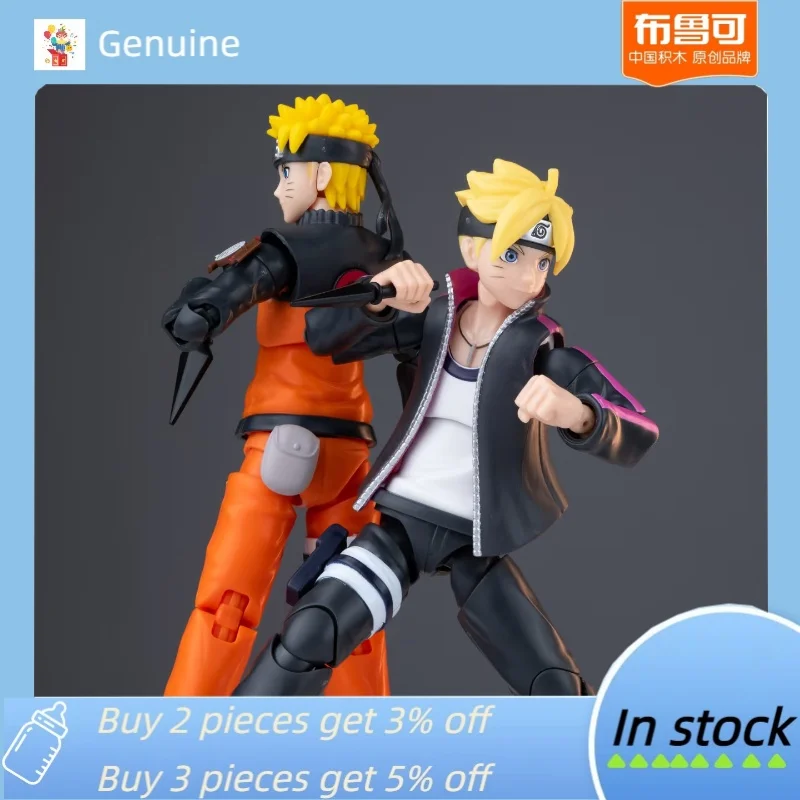 

Оригинальные Blokees Naruto Uzumaki Boruto, аниме-фигурки, модель куклы, украшение для рабочего стола, гаражный комплект, сборные игрушки, праздничные подарки