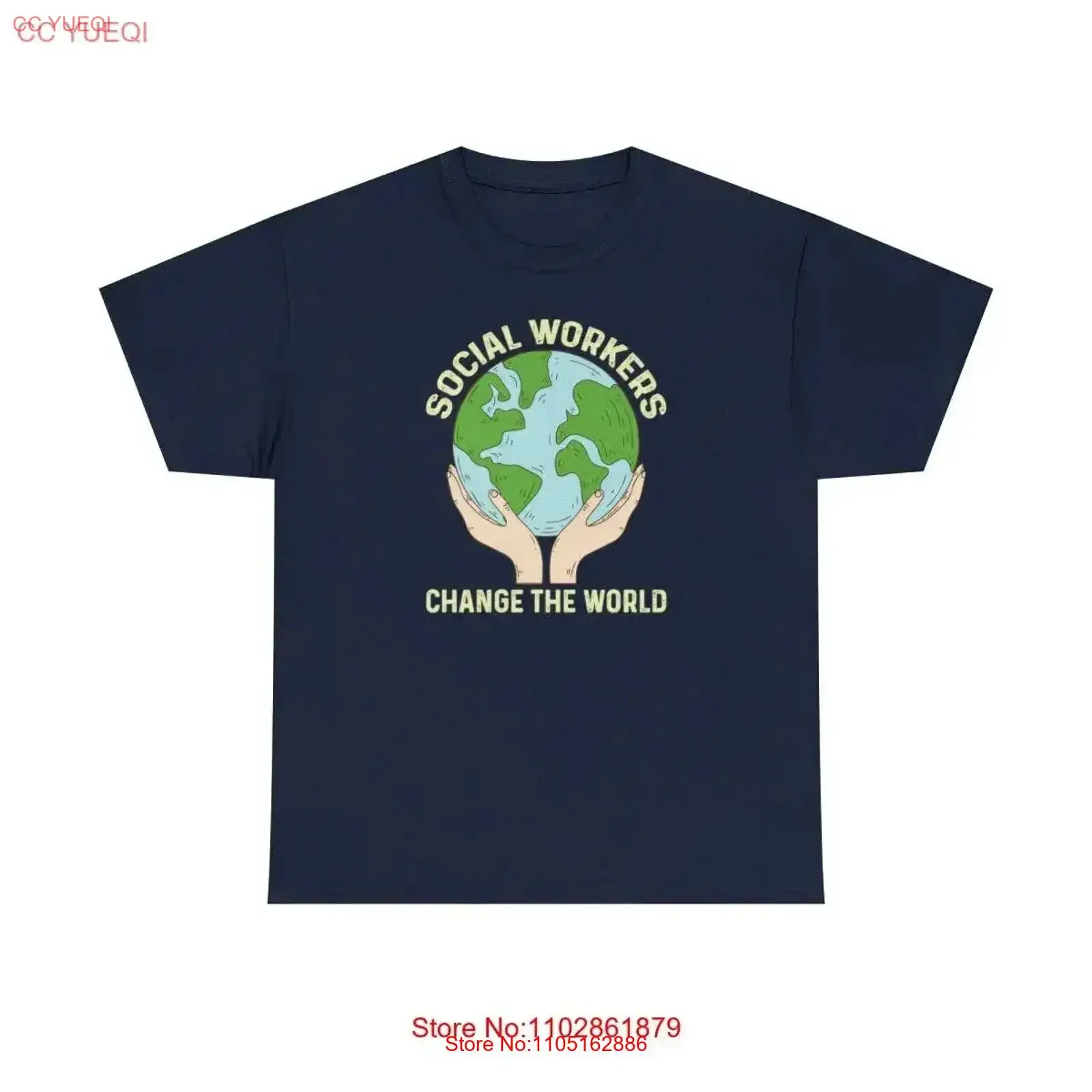 

Social Workers Change The World T Shirt Kindness People S 5XL vintage Washed Stylish Soft graphic Top For Everyday Wear