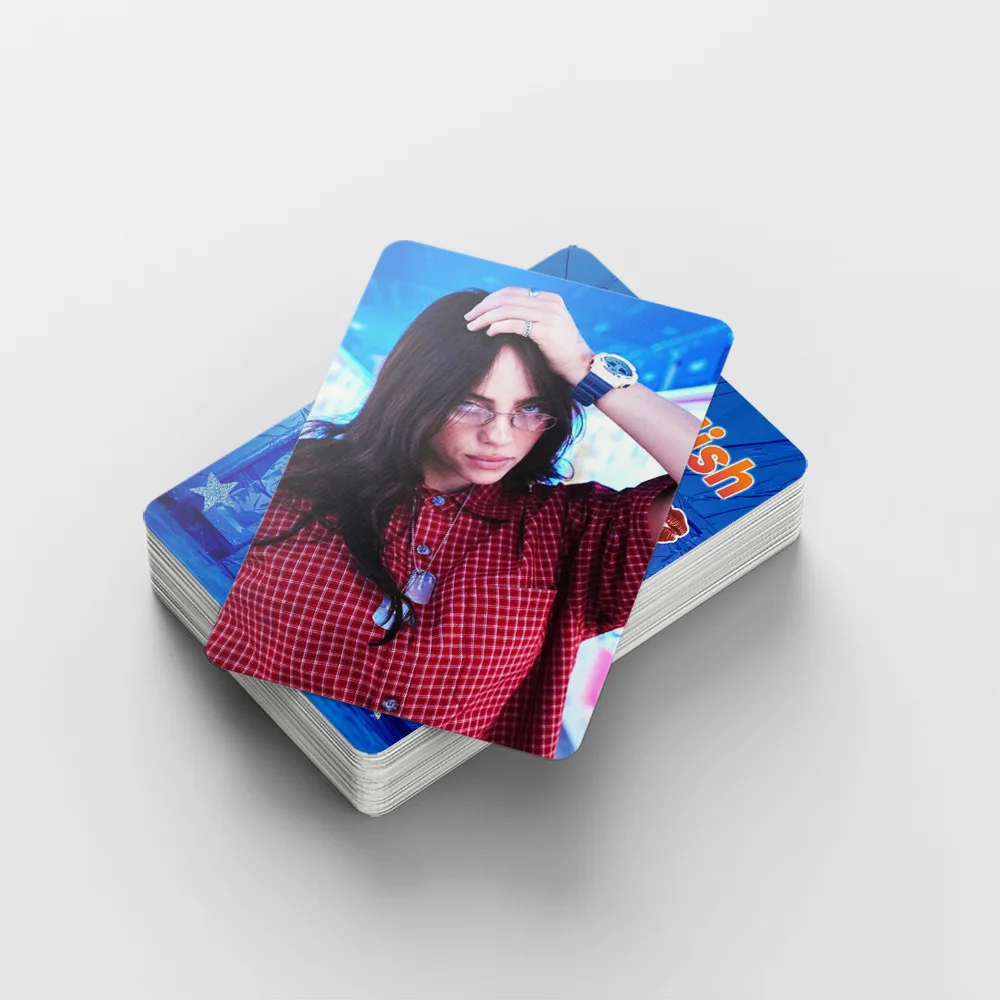 2026 Neu 92 Stück Billie Eilish Europäischer und Amerikanischer Stil Mini-Promi-Fotokarten, Fan-Sammelkarten, Postkarten LOMO-Karten – Detail 9