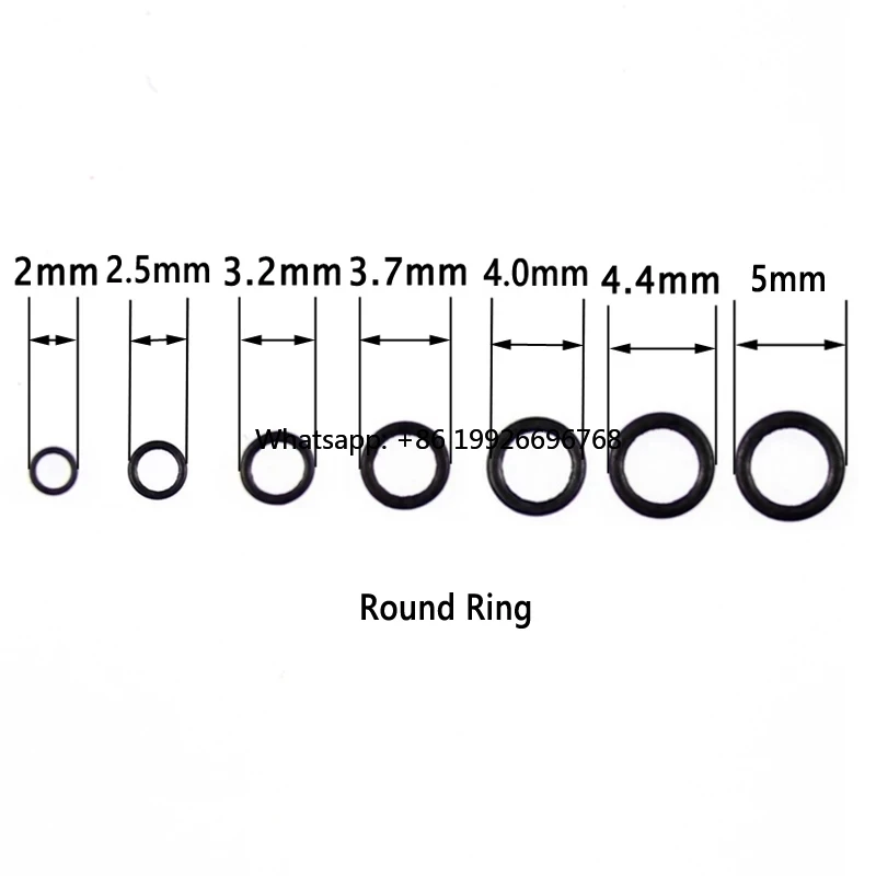

Flat Round Matt Black O Ring Carp Fishing Rig Terminal End Tackle Accessory 2mm 2.5mm 3.1mm Tippet Rig Ring manufacturer