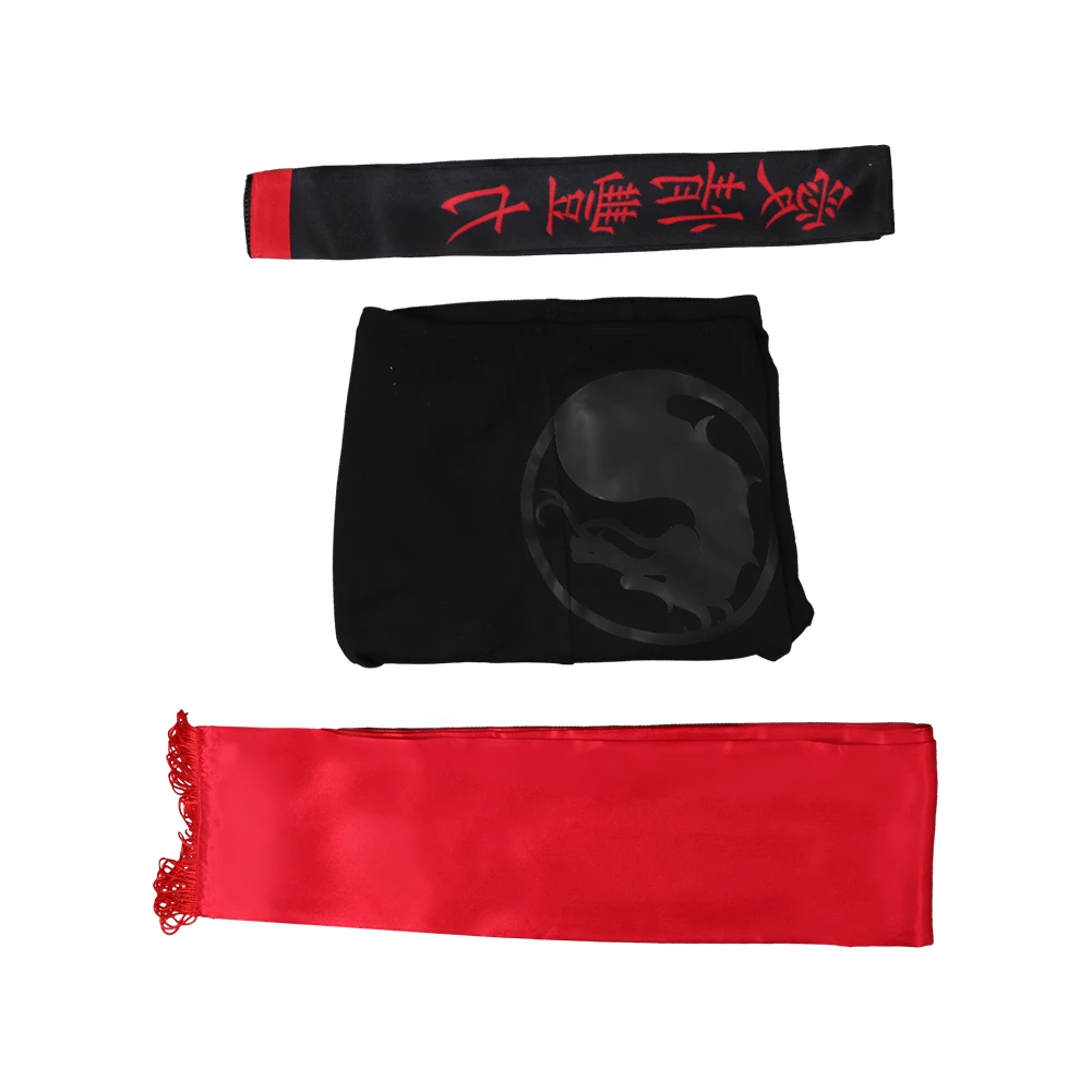 Johnny CAGE ชุดคอสเพลย์แบบมีเข็มขัดแนวแฟนตาซีชุดคอสเพลย์สำหรับผู้ชายและผู้ใหญ่