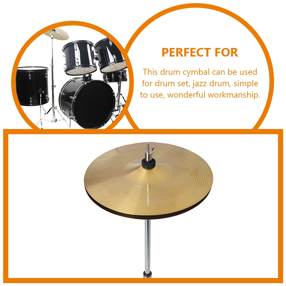 Platillo de tambor para juego de batería, platillos de práctica de Jazz, instrumento musical, accesorios de percusión, placa de latón