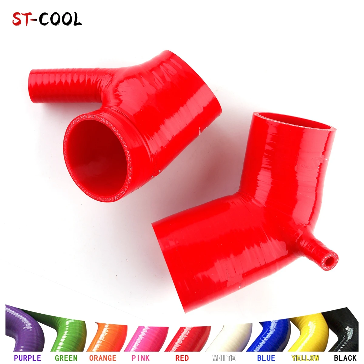 

FOR BMW E46 M54 M52 325i 323i 328i L6 2.5L 2.8L 1997-2006 1998 Air Intake Pipe Throttle Body Boot Hoses Silicone Tube Kit 2Pcs