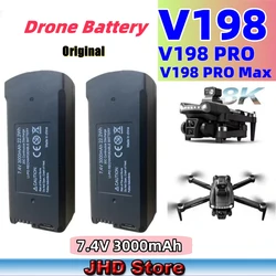 JHD Original 7.4V 3000mAh V198 MAX PRO Drone Battery V198 8K GPS RC Quadcopter V198PRO Spare Battery Drone Parts