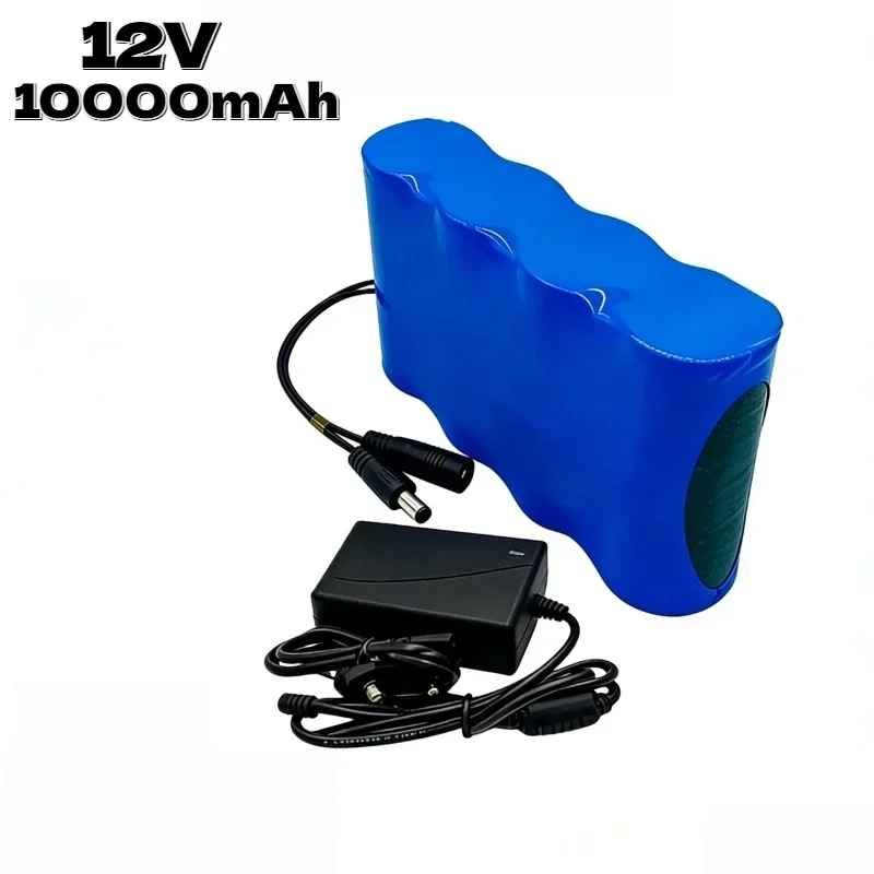 Aleaivy 12V 10Ah LiFePO4 Battery with14.6V Charger 20A BMS Same Port Protection High Capacity for Solar Panel Camper Accessories