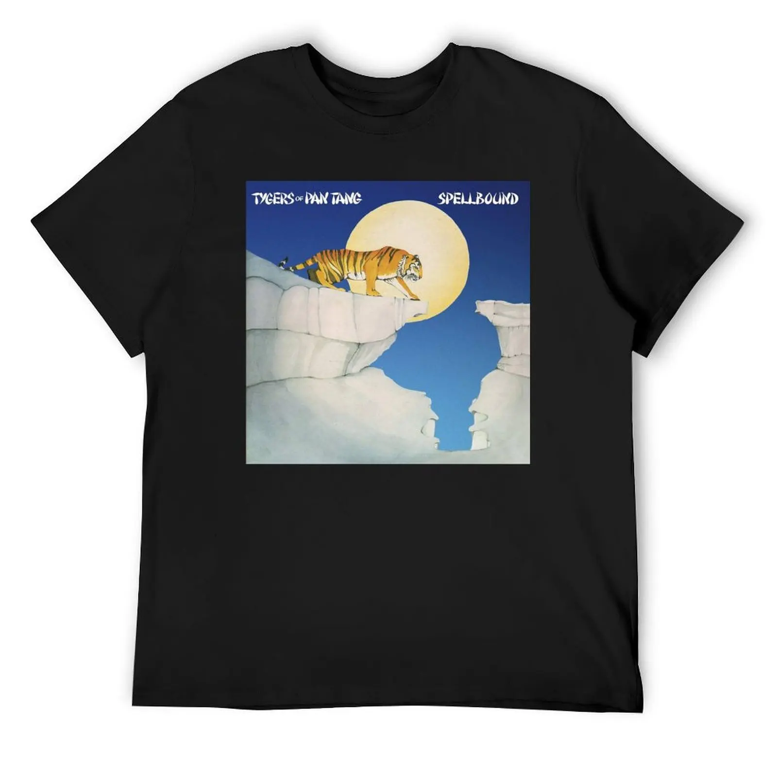 

Tygers of Pan Tang - Spellbound album 1981 T-Shirt oversized blue archive cheap stuff fruit of the loom mens t shirts