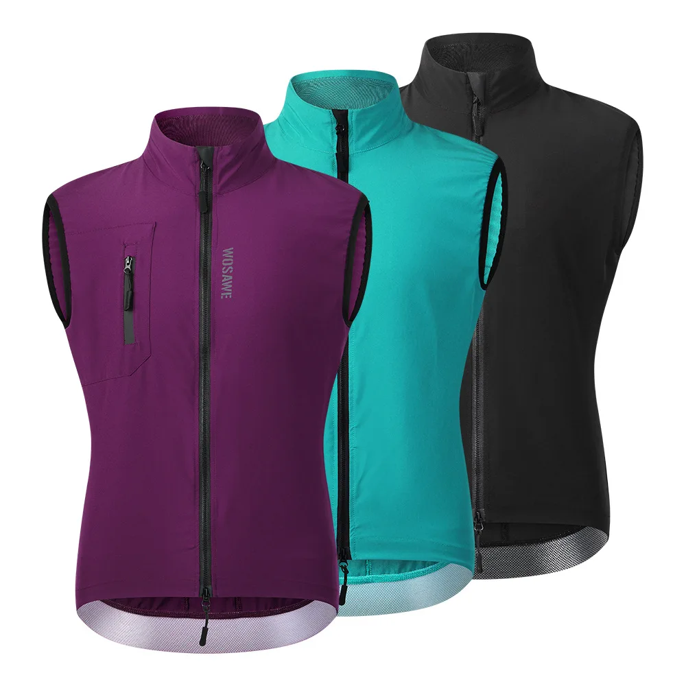 WOSAWE Men Cycling Vest Windproof Breathable Mountain Bike Lightweight Sleeveless Gilet MTB Road Cycling Jersey Sports Wind Vest - view 4